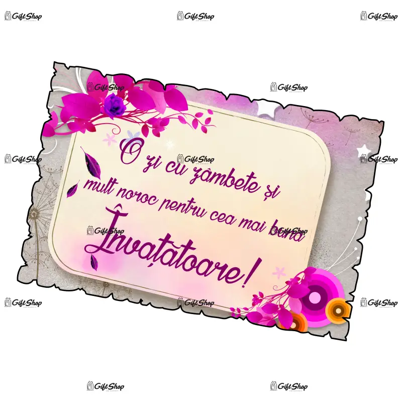 Mgs120-magnet frigider-o zi cu zambetept.cea m.b.invatatoare